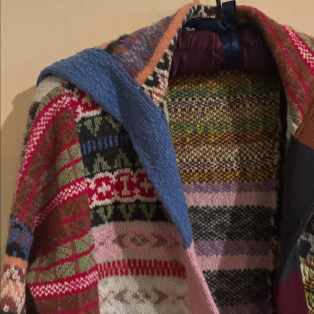 Anthropologie Pilcro Colorful Patterned Cardigan - Picture 3 of 9